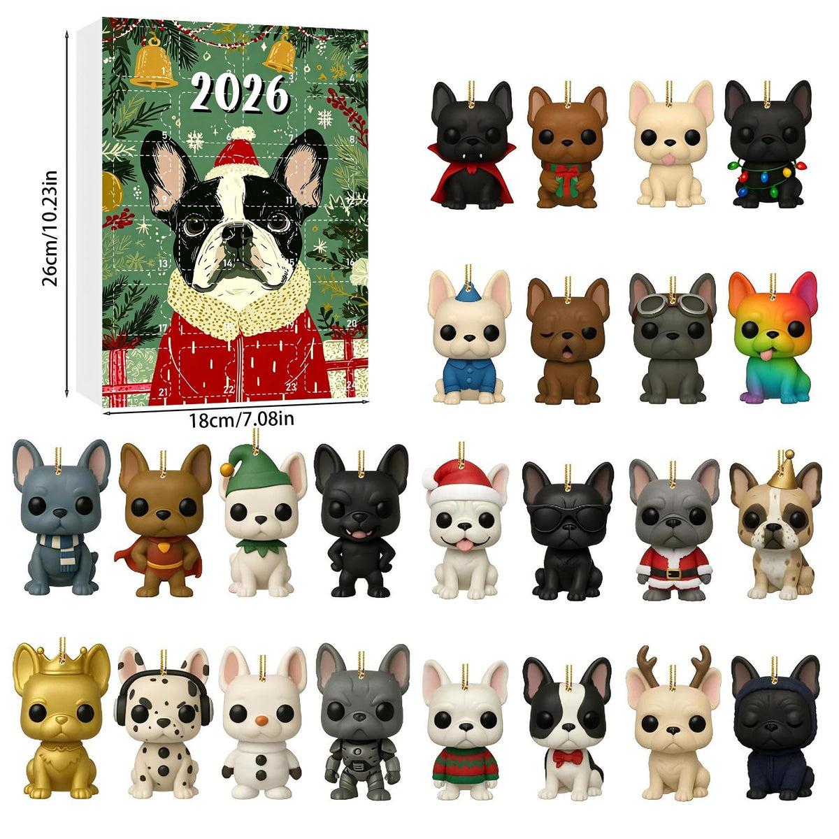 Dog Holiday Advent Calendar Box