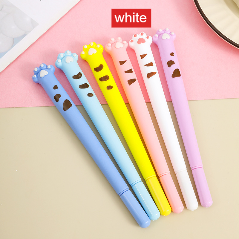 Soft Glue Cat Claw 0.5mm Gel Pen Cute Plant Design