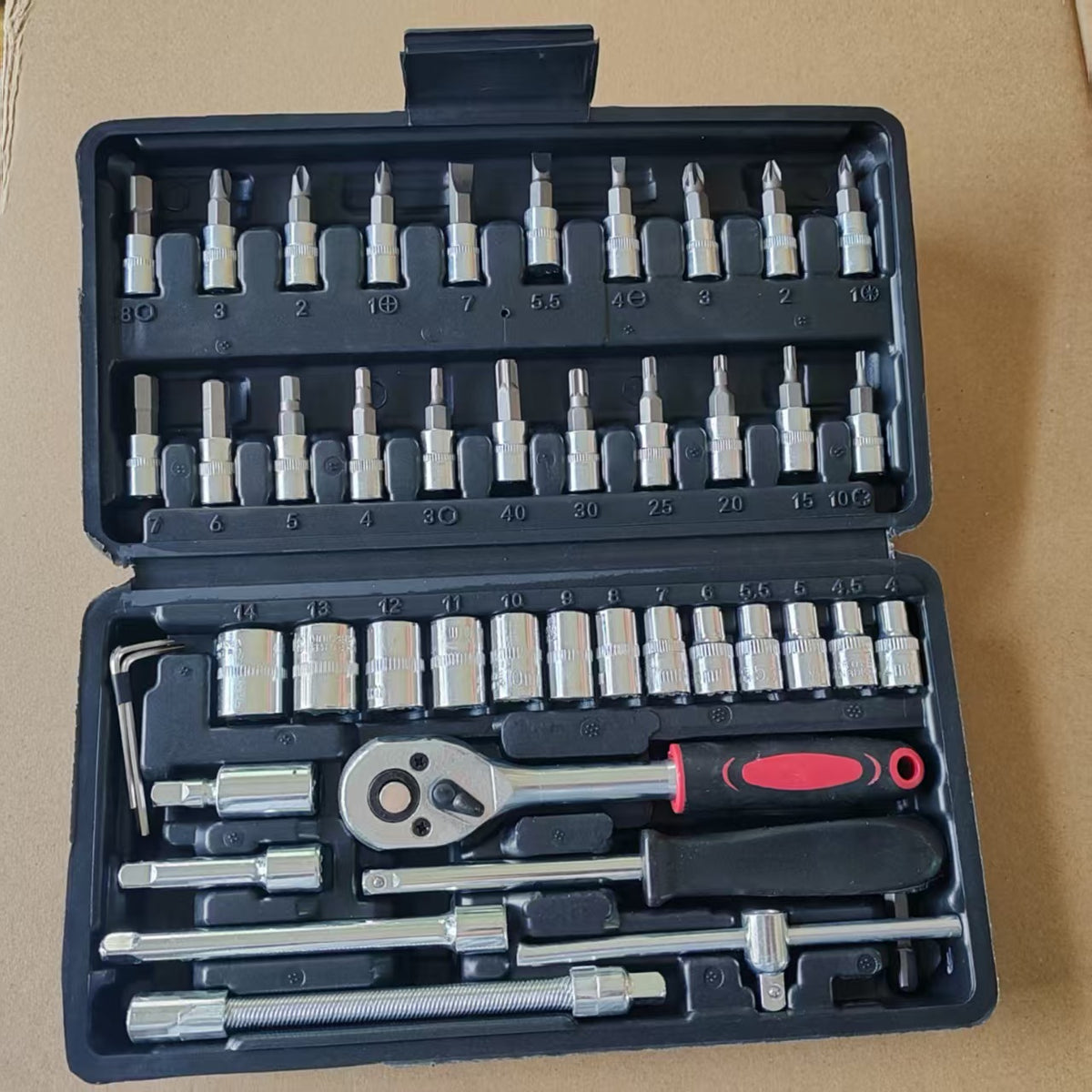 Socket Tool Set with Ratchet Wrench