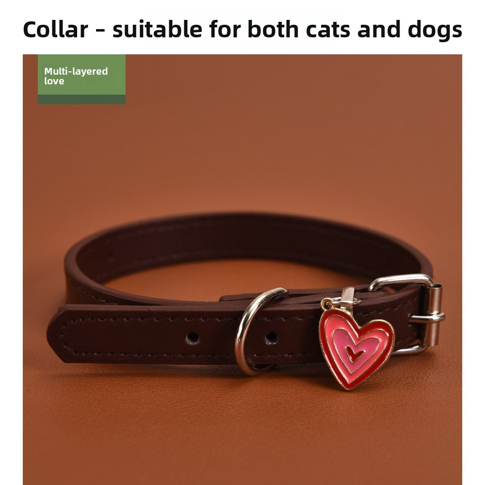Halloween PU Leather Dog Collar with Decorative Charms