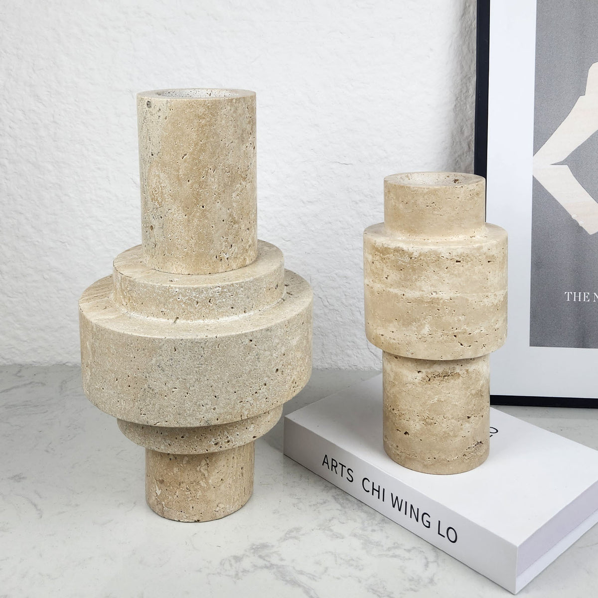 Modern Minimalist Stone Flower Vase