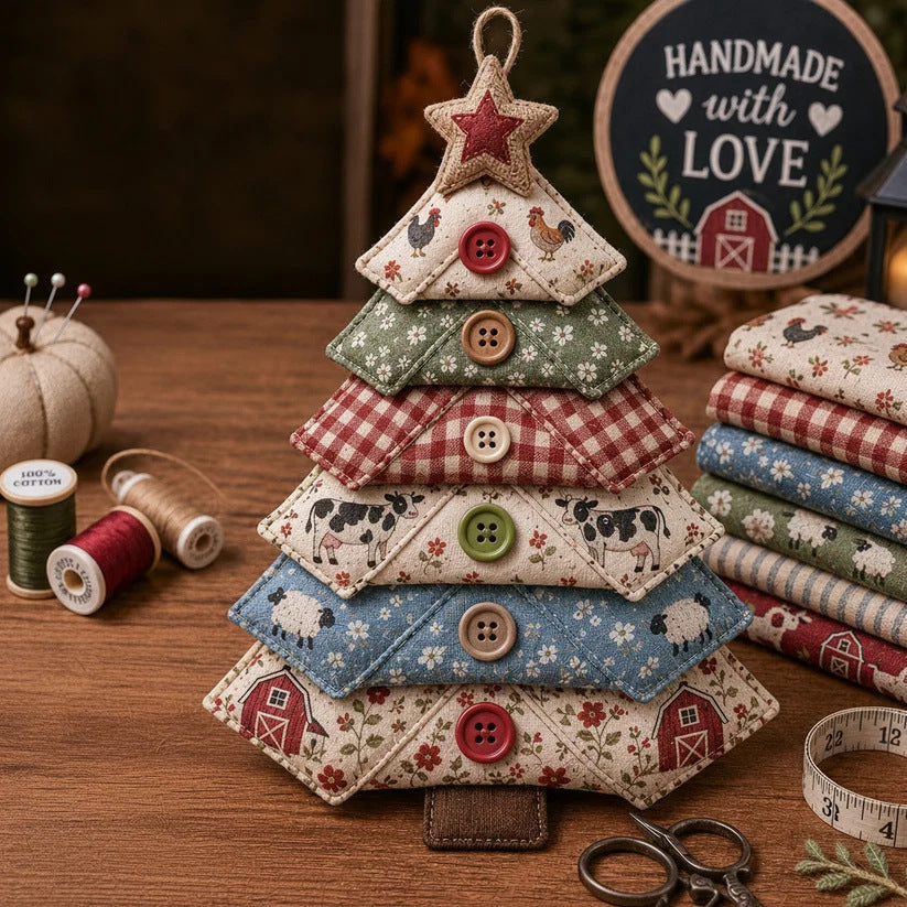 Layered Fabric Ornament DIY Sewing Kit