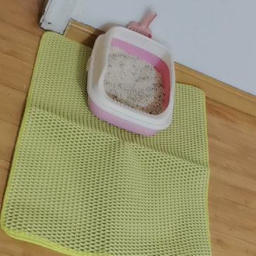 Double-layer cat litter tray mat