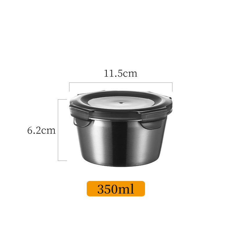 304 stainless steel food container with leak-proof lid