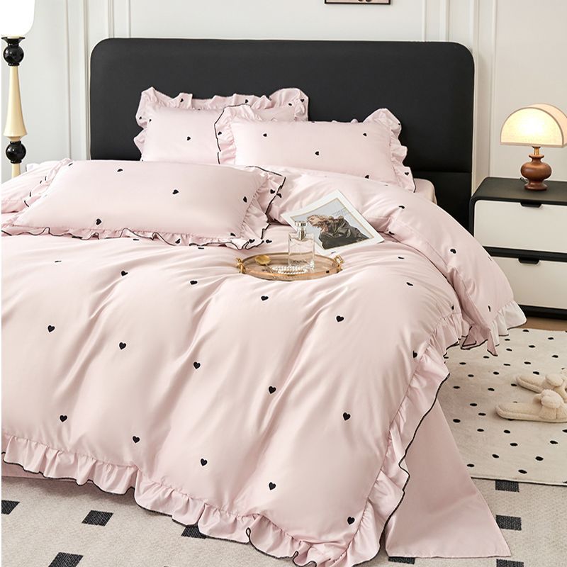 Ice Silk Bed Sheet Set