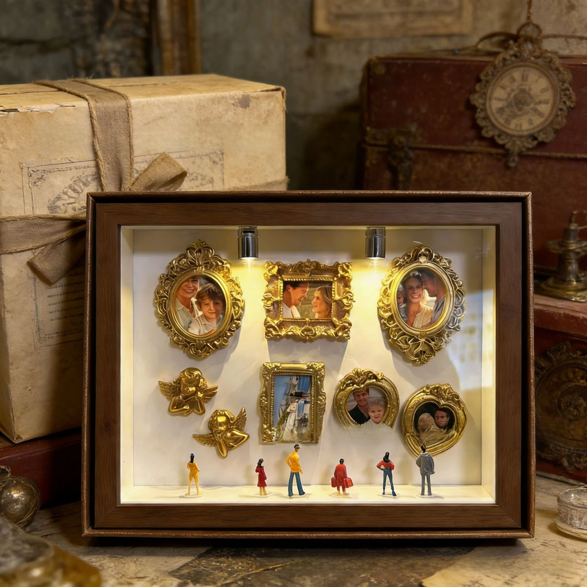 DIY Mini Museum Silhouette Box Photo Frame Set