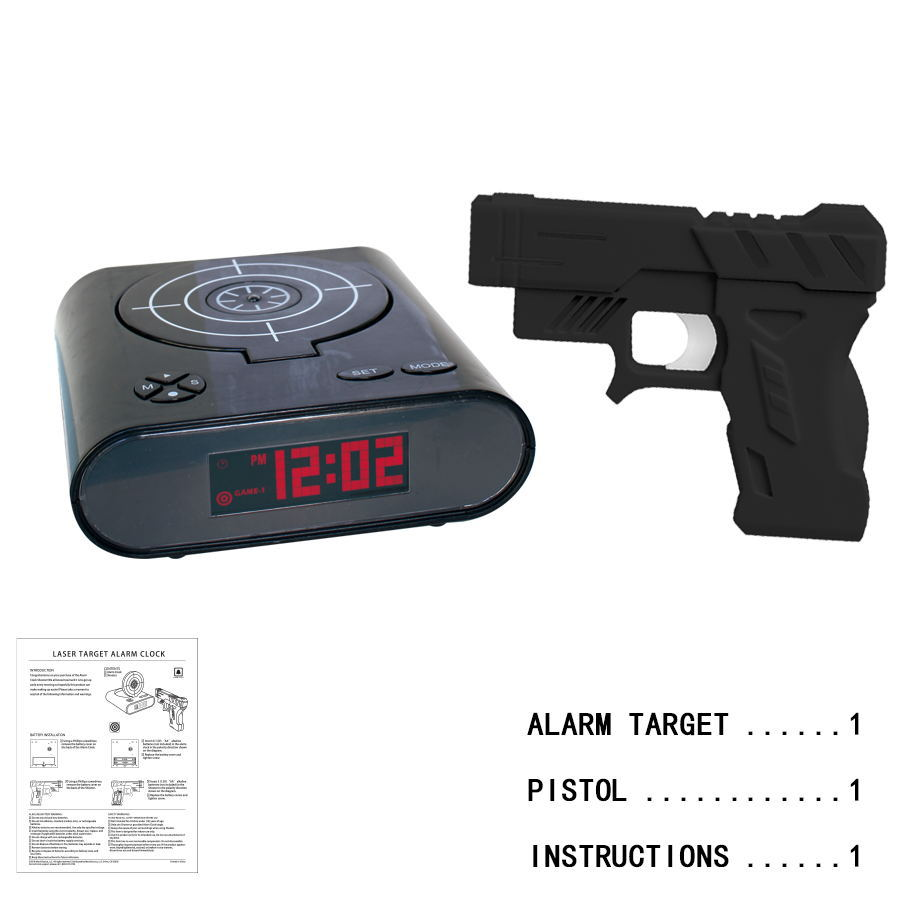 Infrared Target Alarm Clock with LED Display