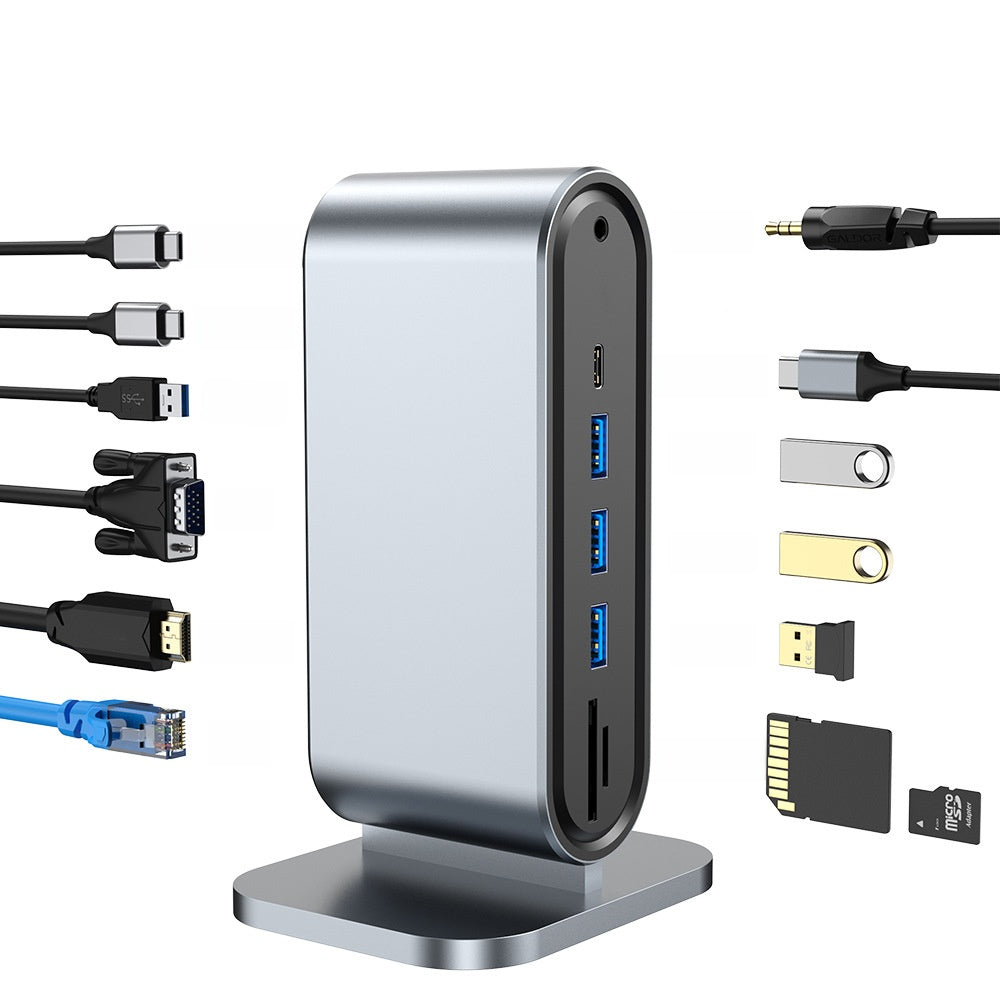 Type-C Docking Station with 4K60Hz Triple Display Support