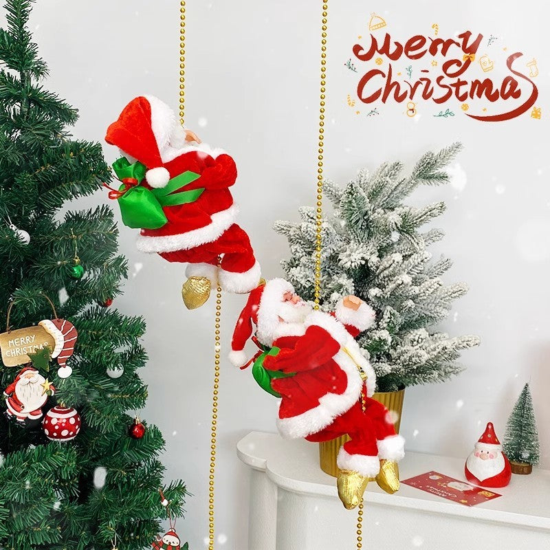Climbing Pearl Santa Claus Electric Toy