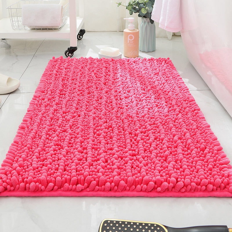 Thick Absorbent Chenille Bath Mat Non Slip Long Pile Home Floor Rug Machine Washable