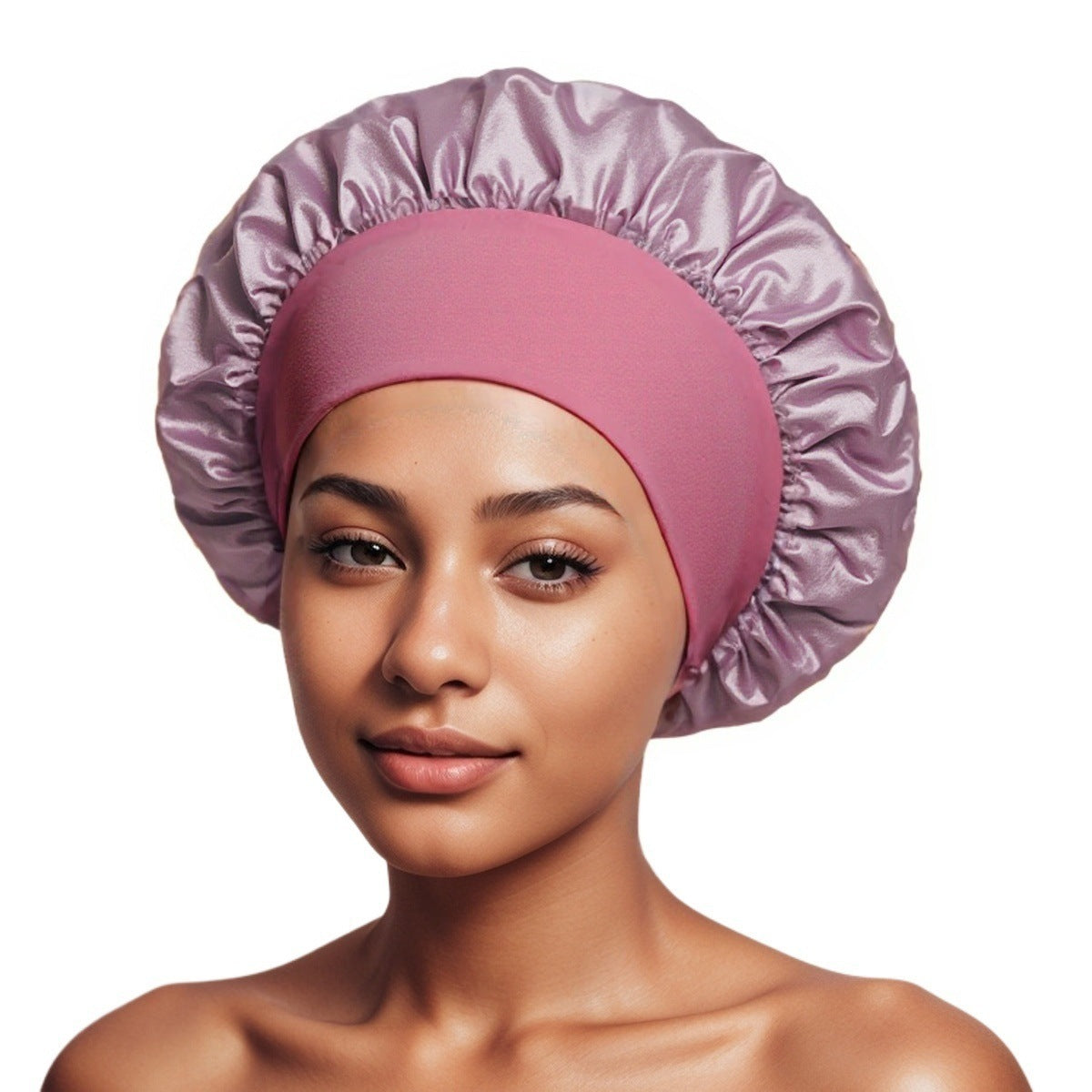 Satin Wide Brim Shower and Sleep Cap