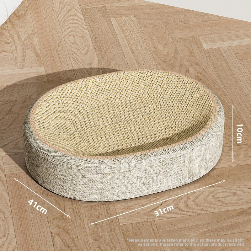 Durable Sisal Cat Scratch Board with Integrated Cat Nest
