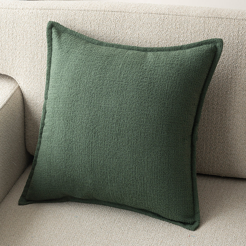 Solid Color Linen Sofa Cushion Cover