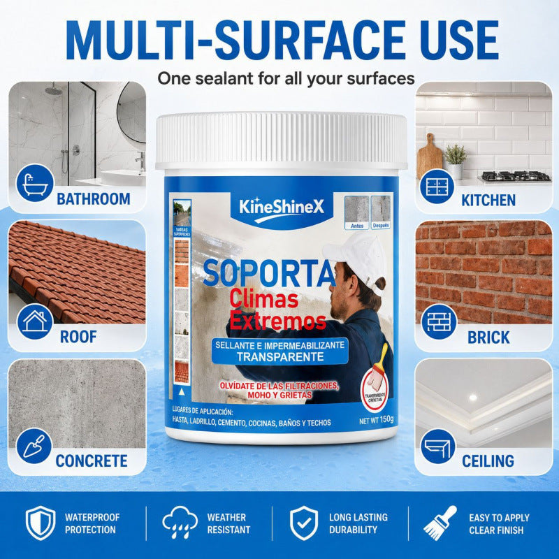 Transparent Waterproof Adhesive for Roof and Wall Repair