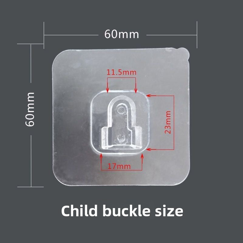Transparent Adhesive Wall Hooks