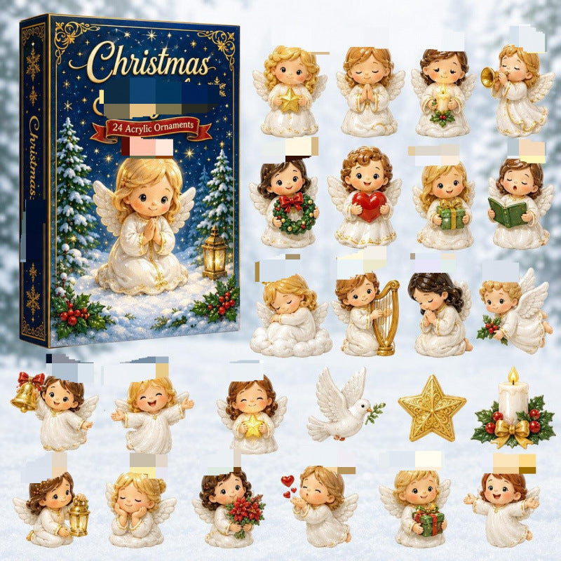 Christmas Countdown Calendar Blind Box Decoration Set