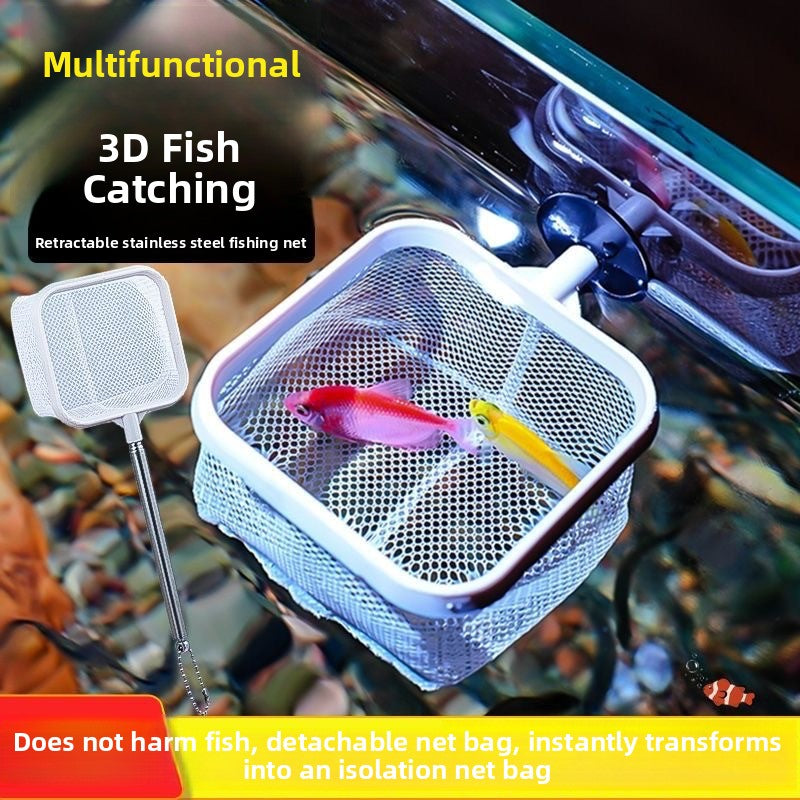 Extendable Handheld Fishing Net for Small Fish