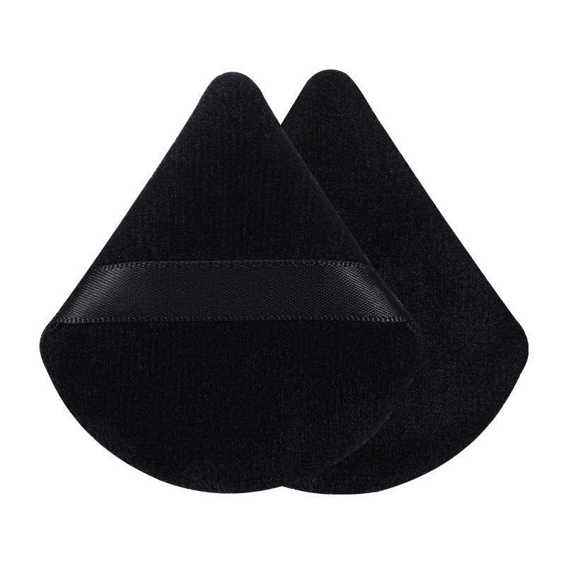 Triangular and Round Velvet Powder Puff