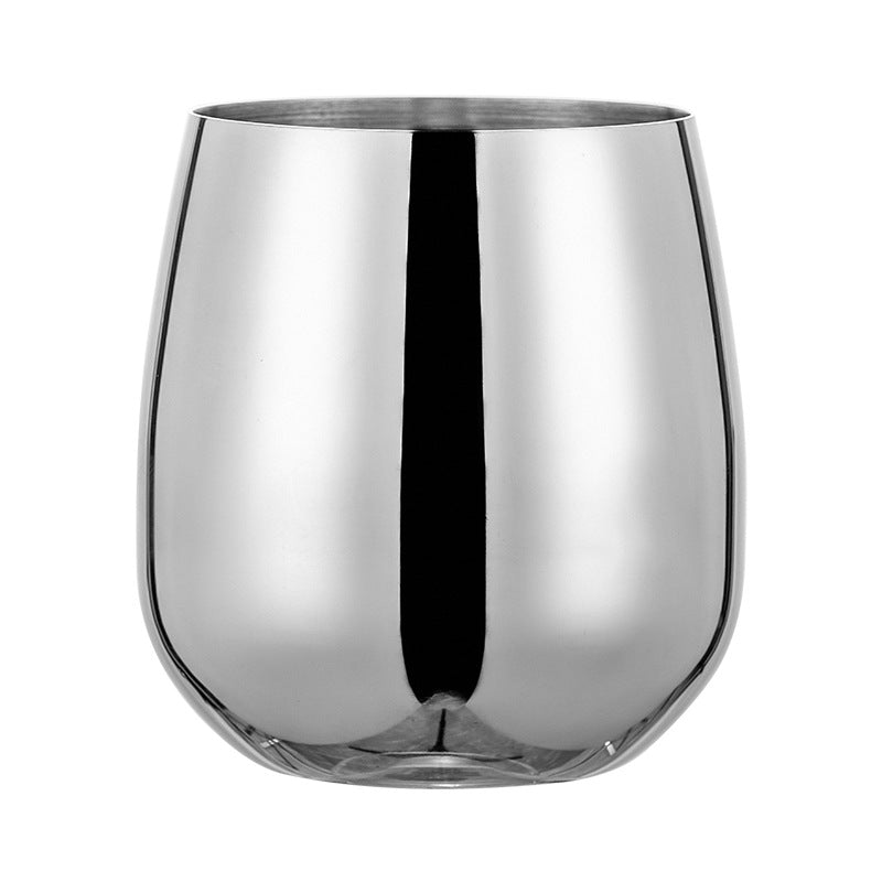 Stainless Steel Egg-Shaped Cup