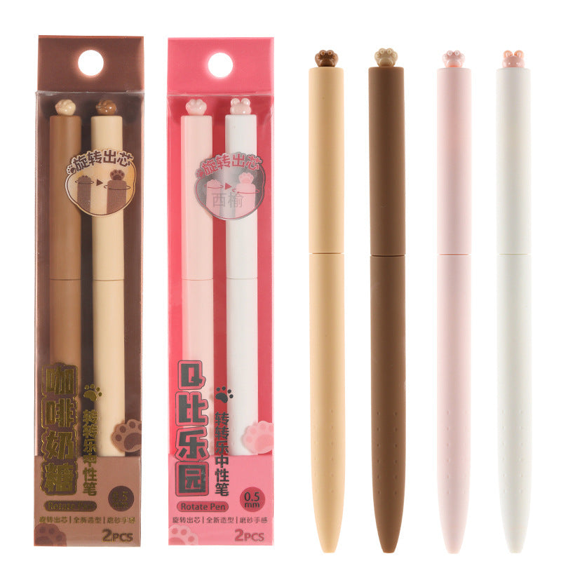 Cat Paw Rotating Quick-Dry Gel Pen 0.5mm