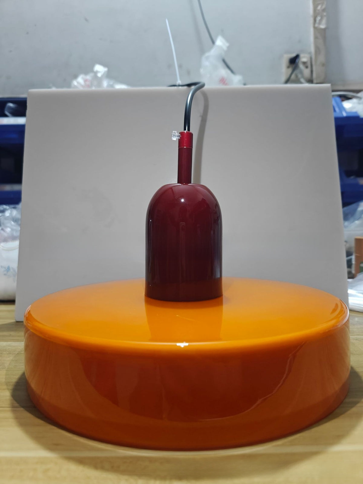 Nordic minimalist bedside glass lamp