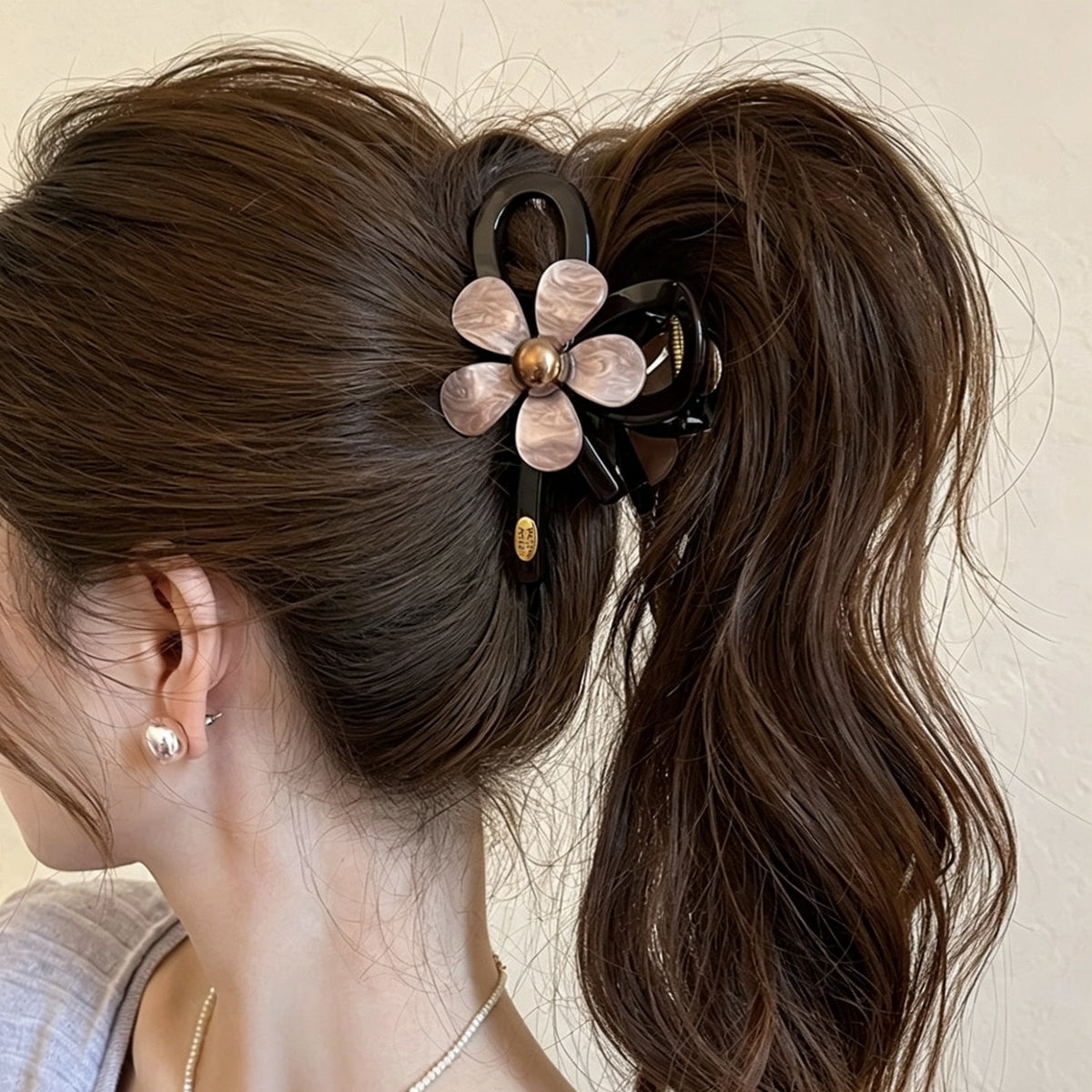 Floral Hair Claw Clip