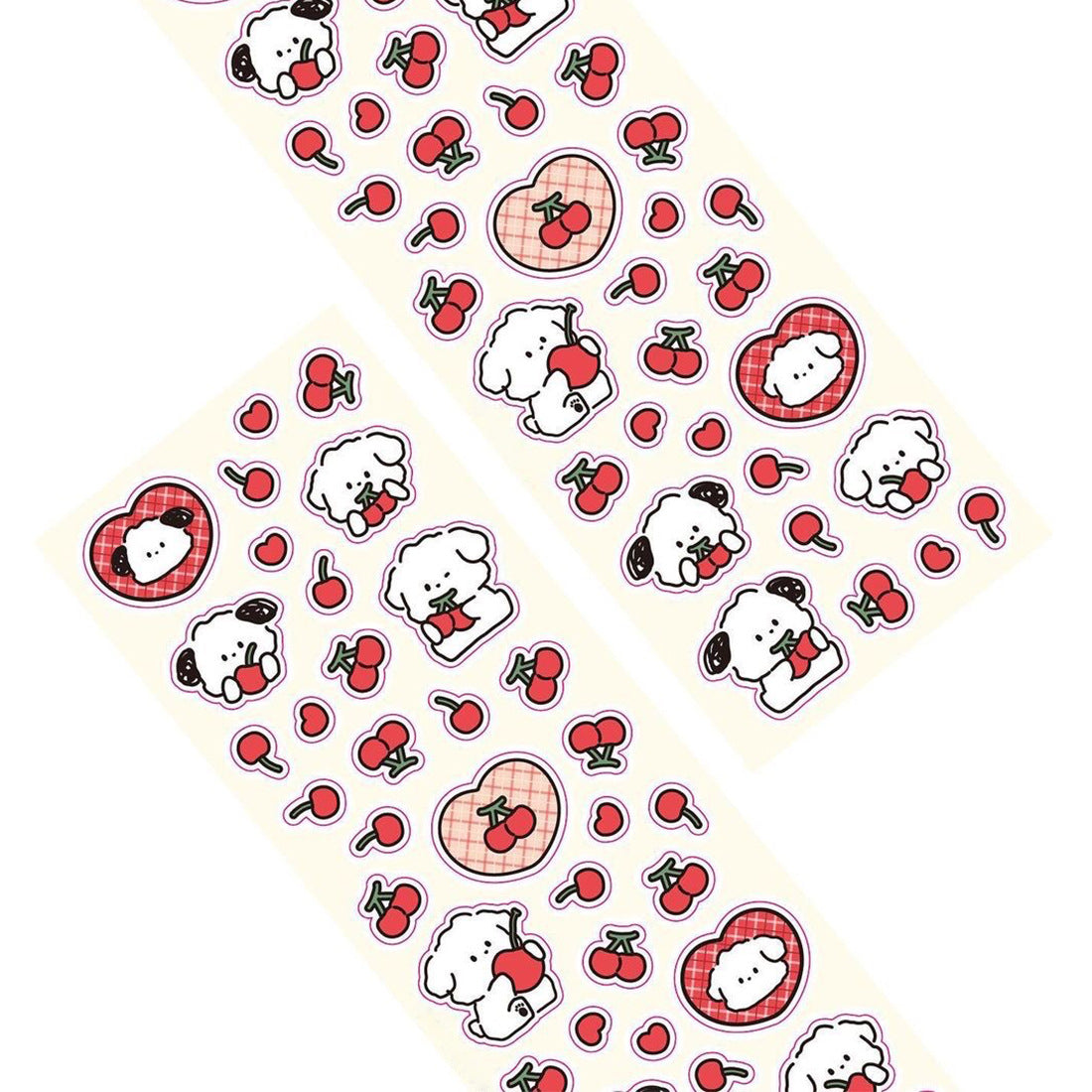 Cute Little White Dog Handbook Stickers