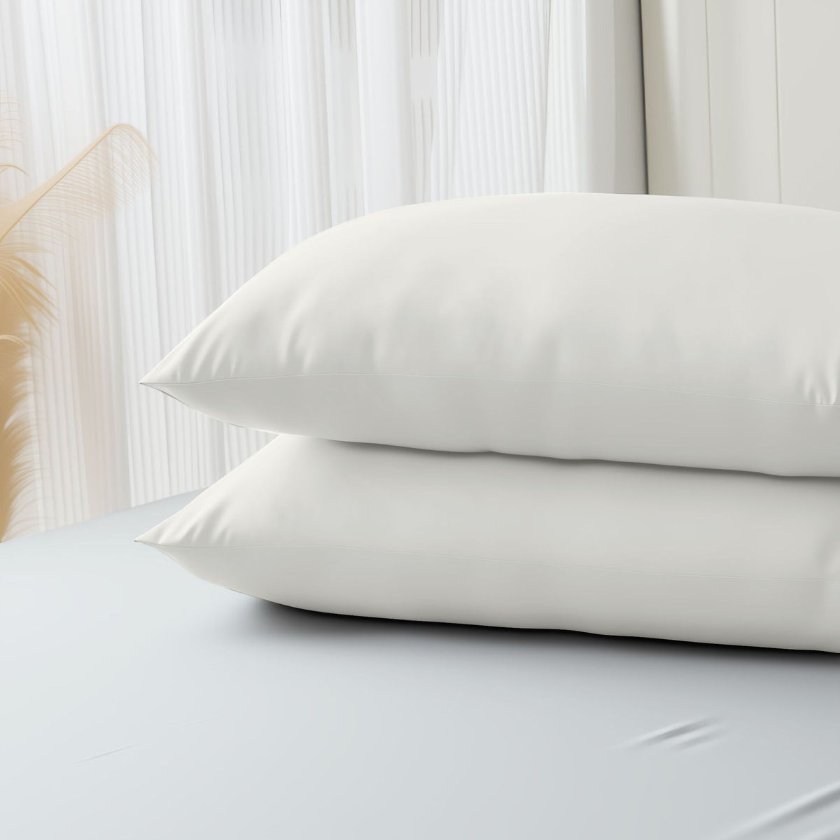 Bamboo fiber pillowcase cold solid color pillowcase