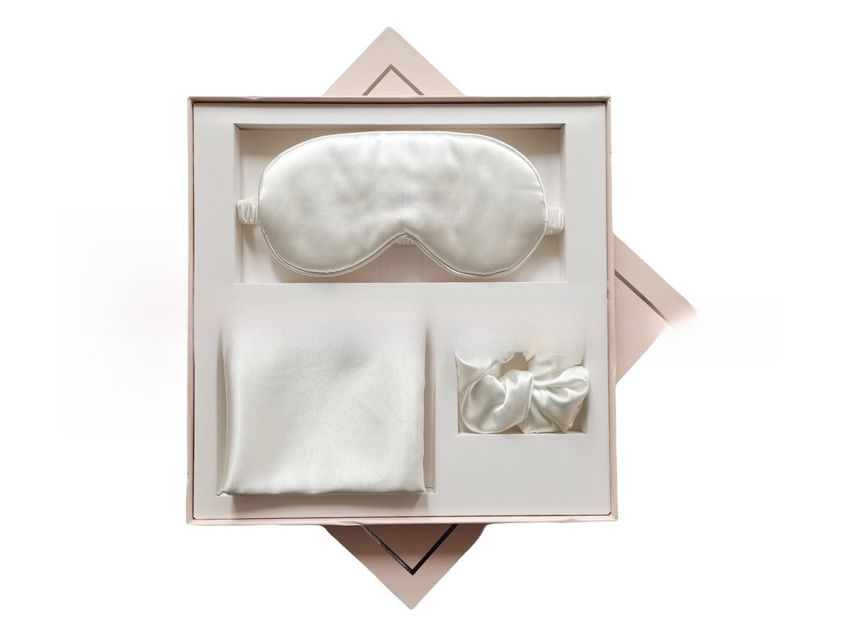 Silk-like four-piece sleep eye mask set