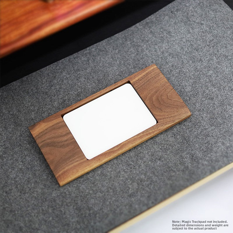 Walnut Wood Keyboard and Touchpad Stand with Wrist Rest