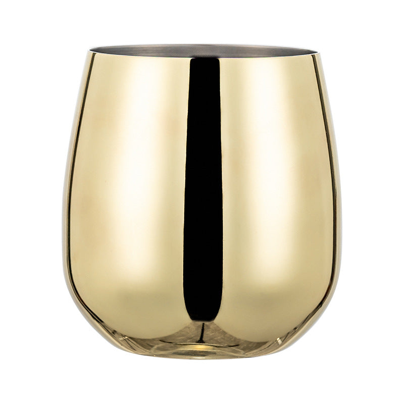 Stainless Steel Egg-Shaped Cup