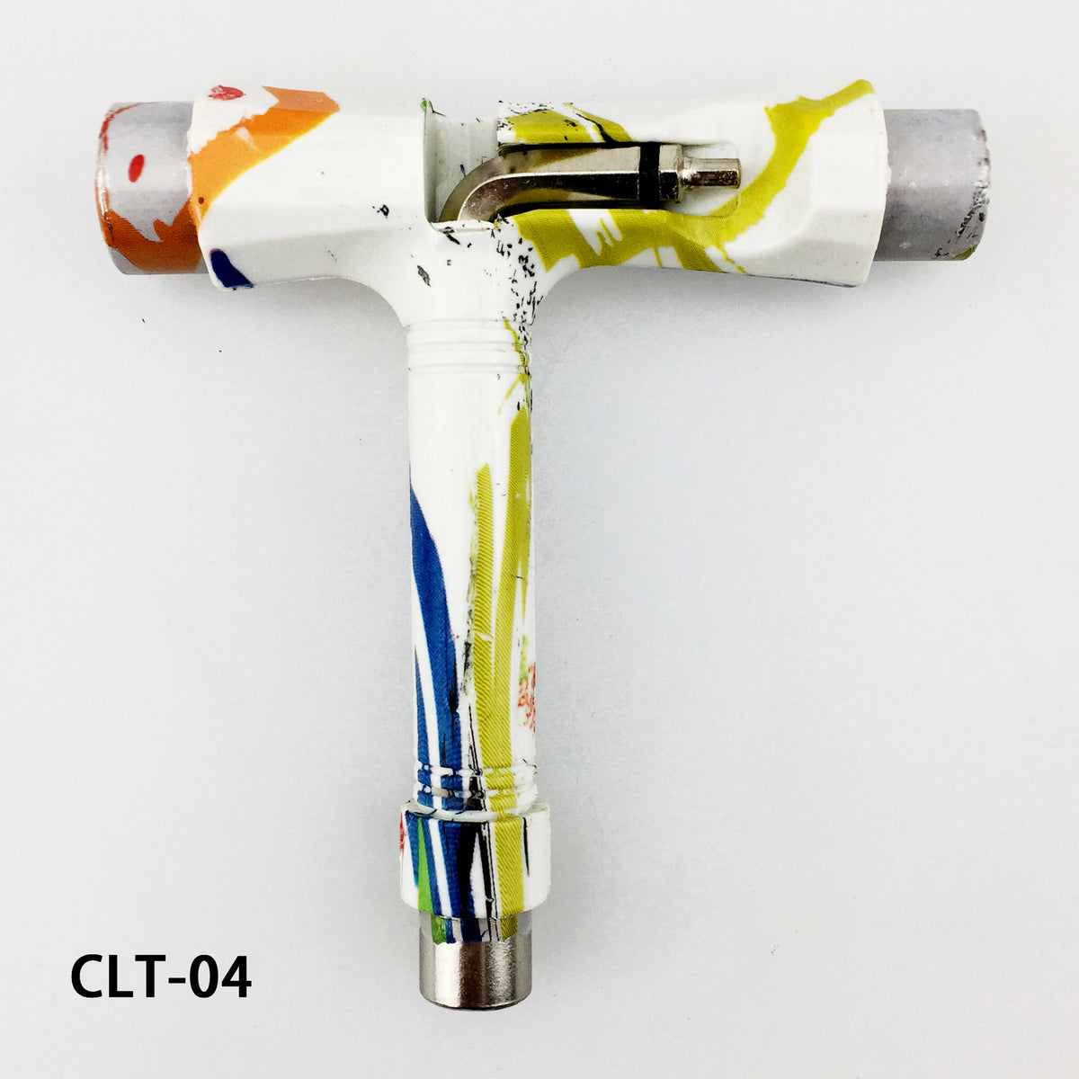 Multi-functional skateboard T-shaped tool