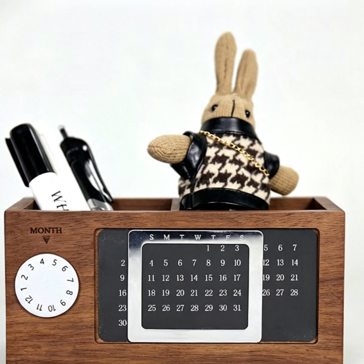 Wooden desktop organizer