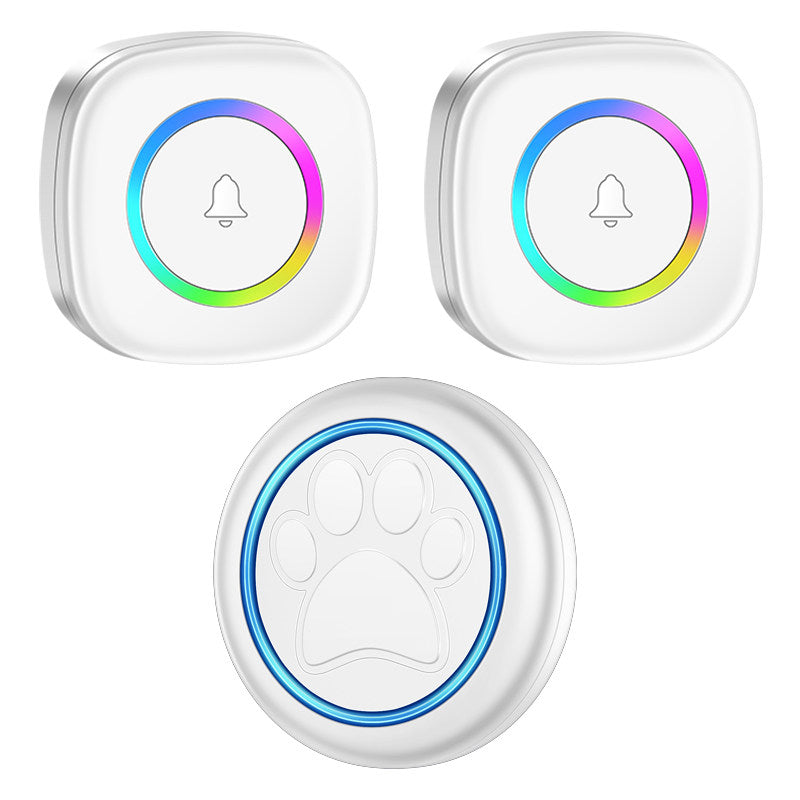 Waterproof pet touch wireless doorbell color