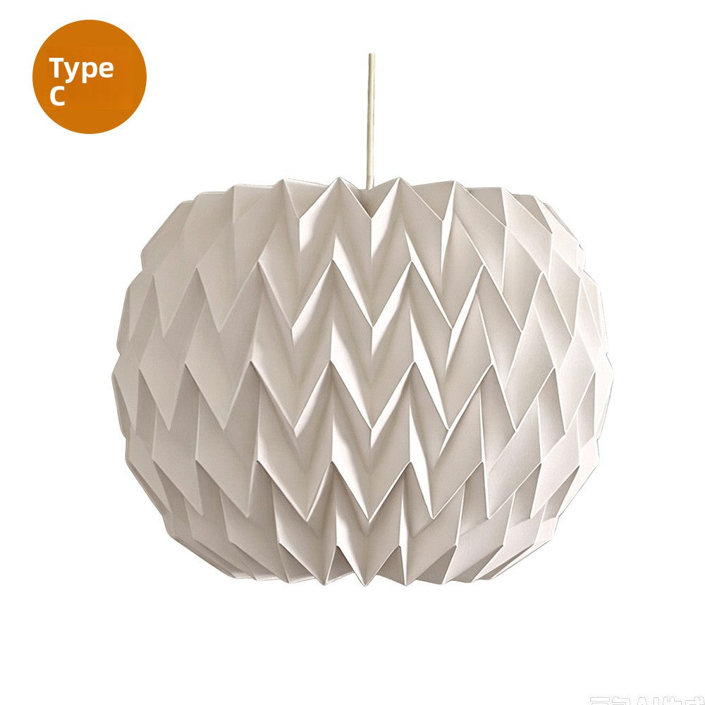 Foldable Paper Pendant Lamp Shade Creative Home Lighting