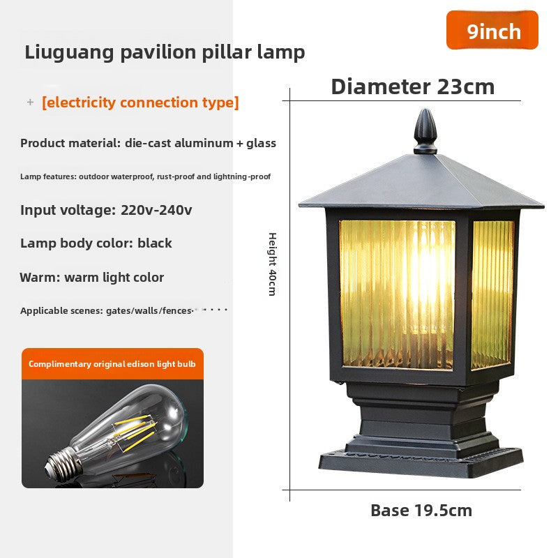 Decorative Outdoor Column Lamp
