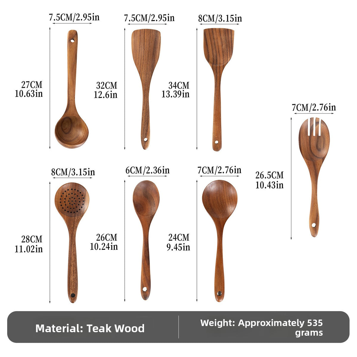 Wooden Rice Ladle Spoon