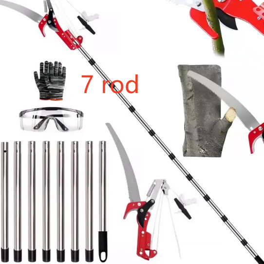 Adjustable Length Garden Pruning Shears with Saw