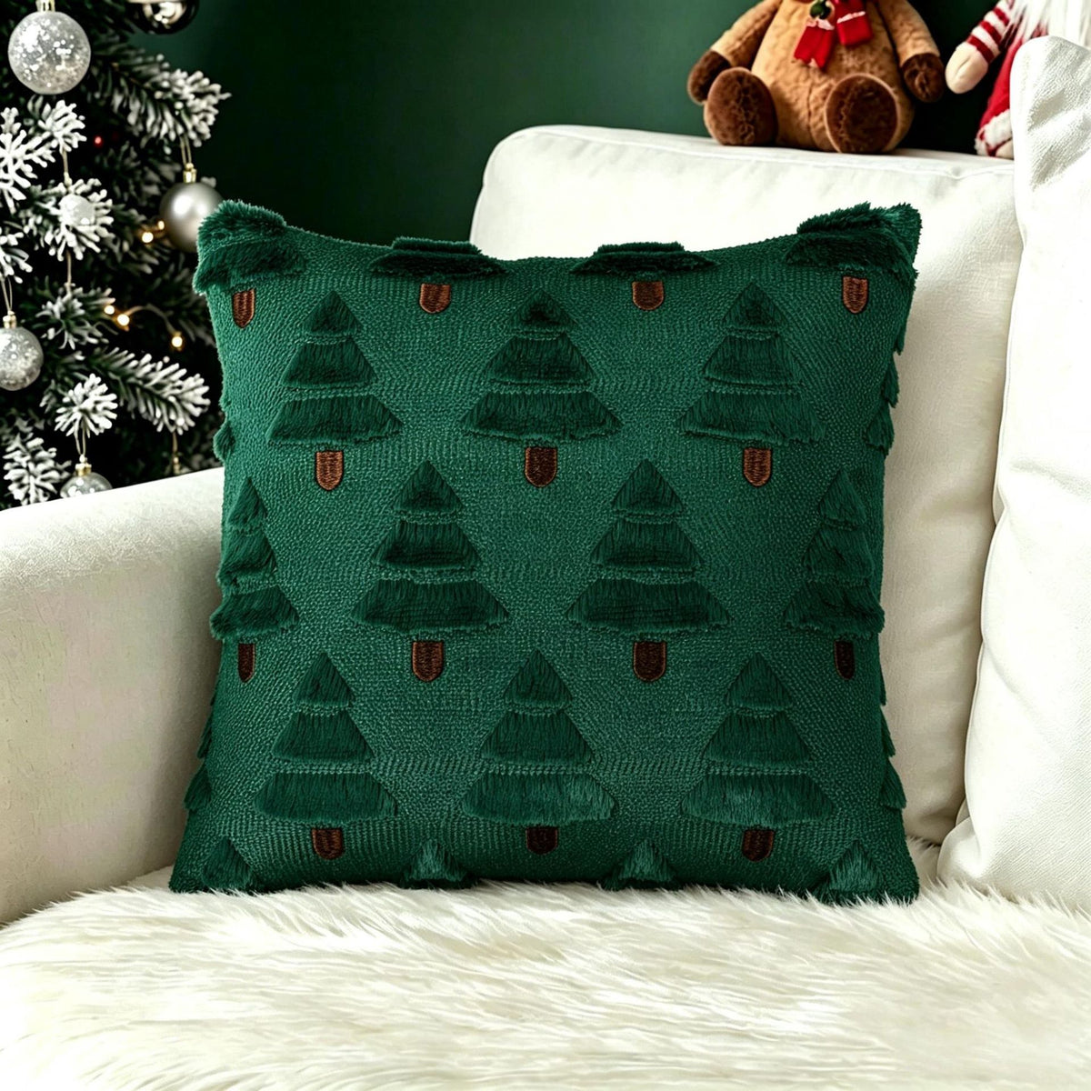Christmas Themed Decorative Pillow Cover