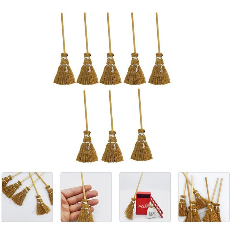 Mini red rope broom pendant