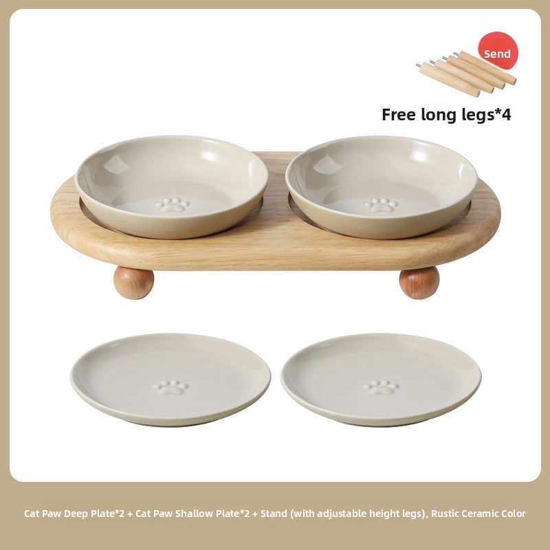 Ceramic Silicone Mat Non-Slip Cat Dog Feeding Bowl