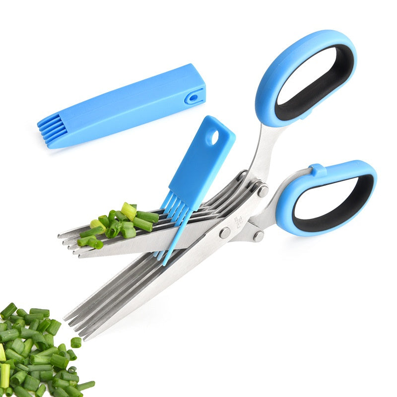 Multi-Layer Stainless Steel Herb Scissors