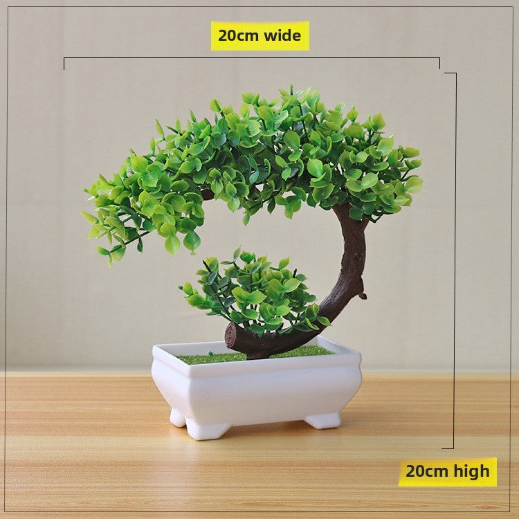 Simulated Bonsai Plant Desktop Decoration