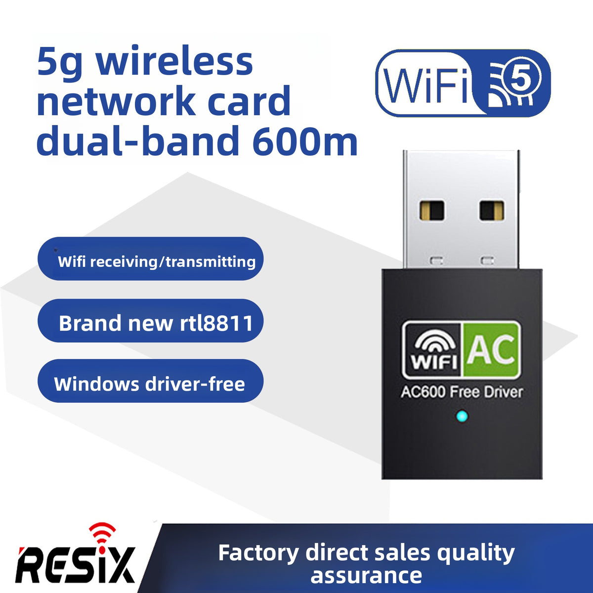1300Mbps Dual-Band USB WiFi Adapter