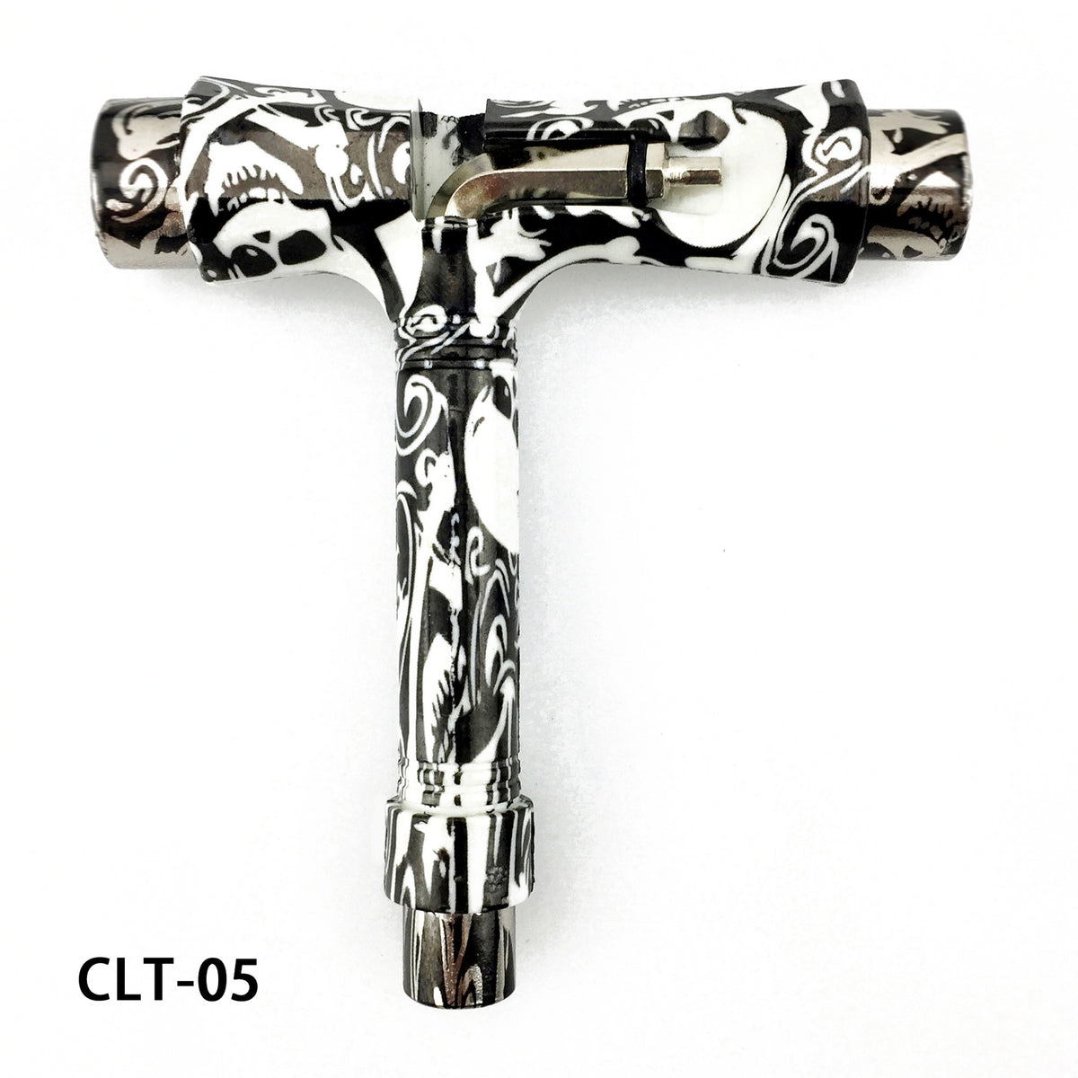 Multi-functional skateboard T-shaped tool