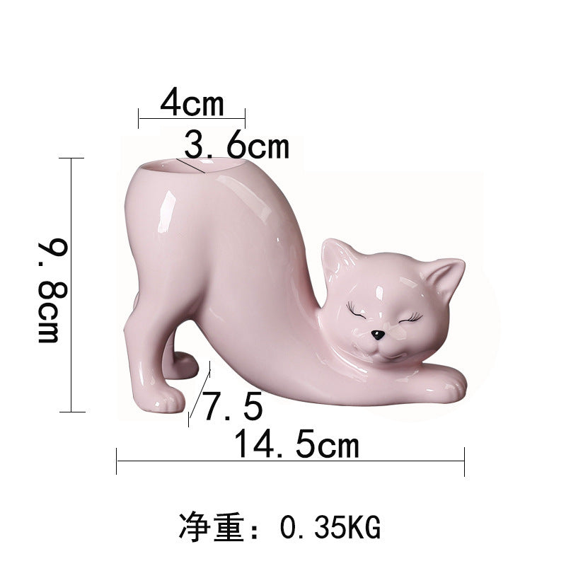 Cute Animal Tail Ceramic Succulent Pot