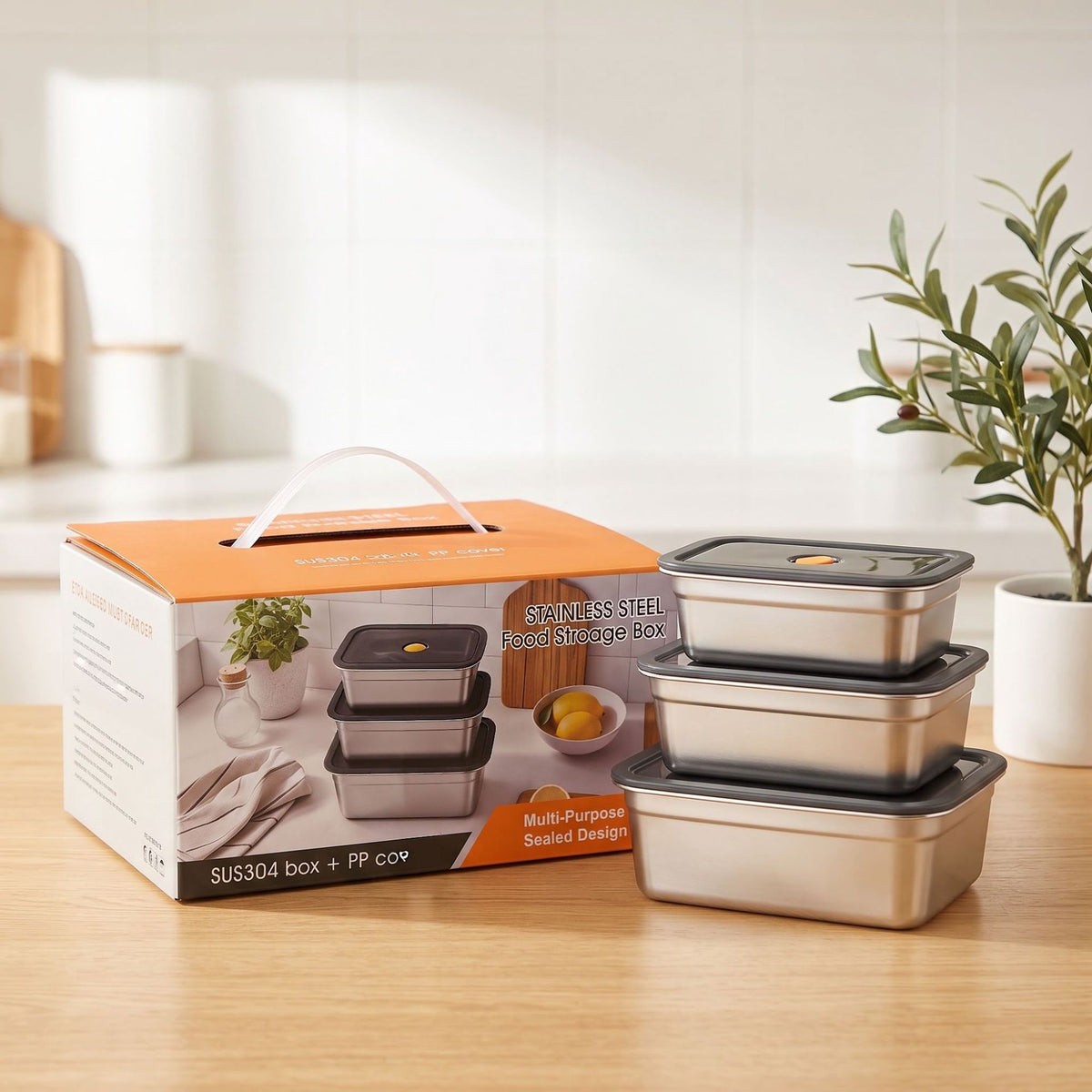 Stainless Steel Vacuum Sealed Lunch Box