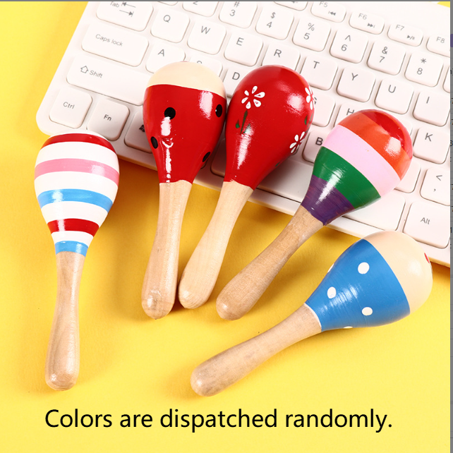 Wooden Sand Hammer Music Toy