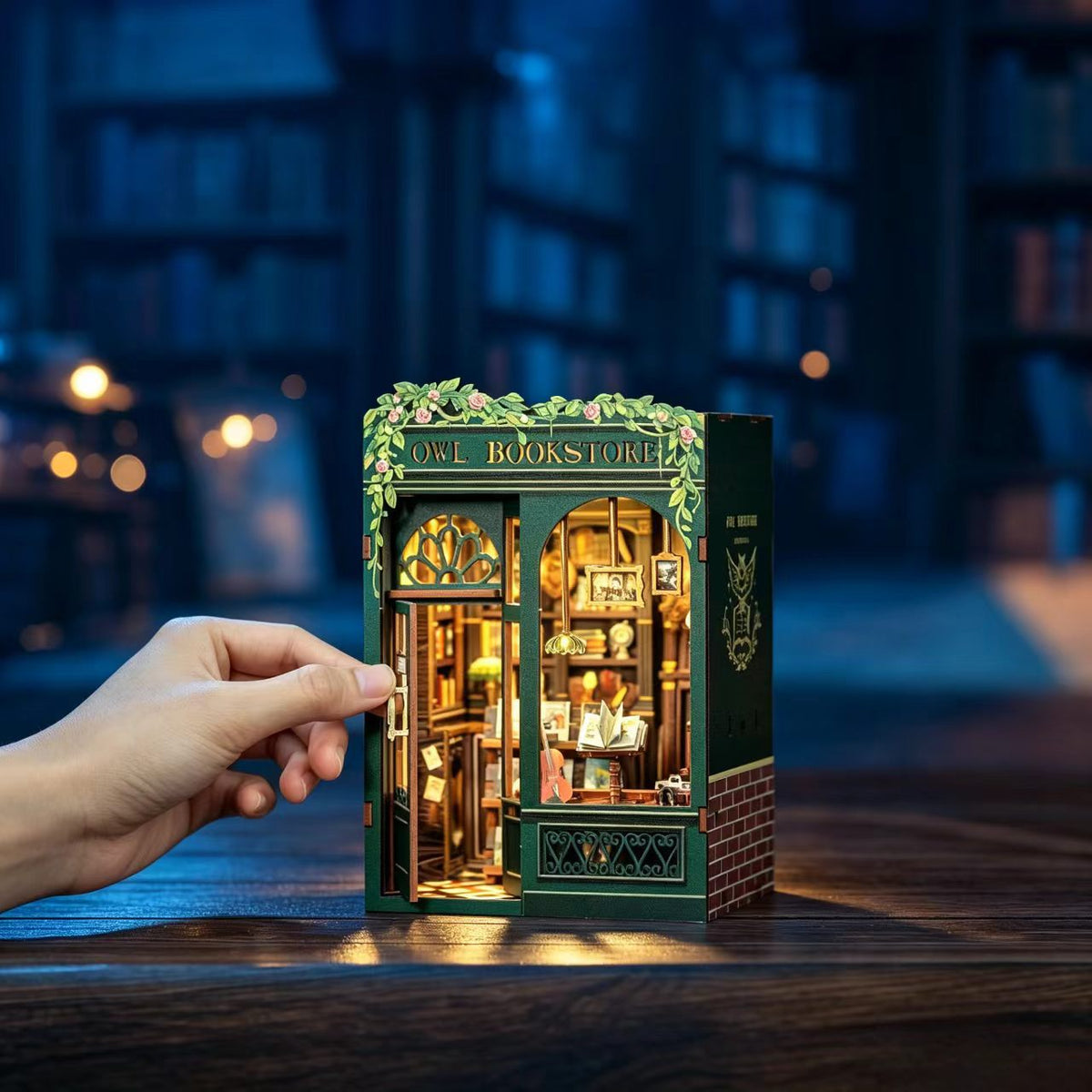 Handmade Miniature Bookstore DIY Bookends