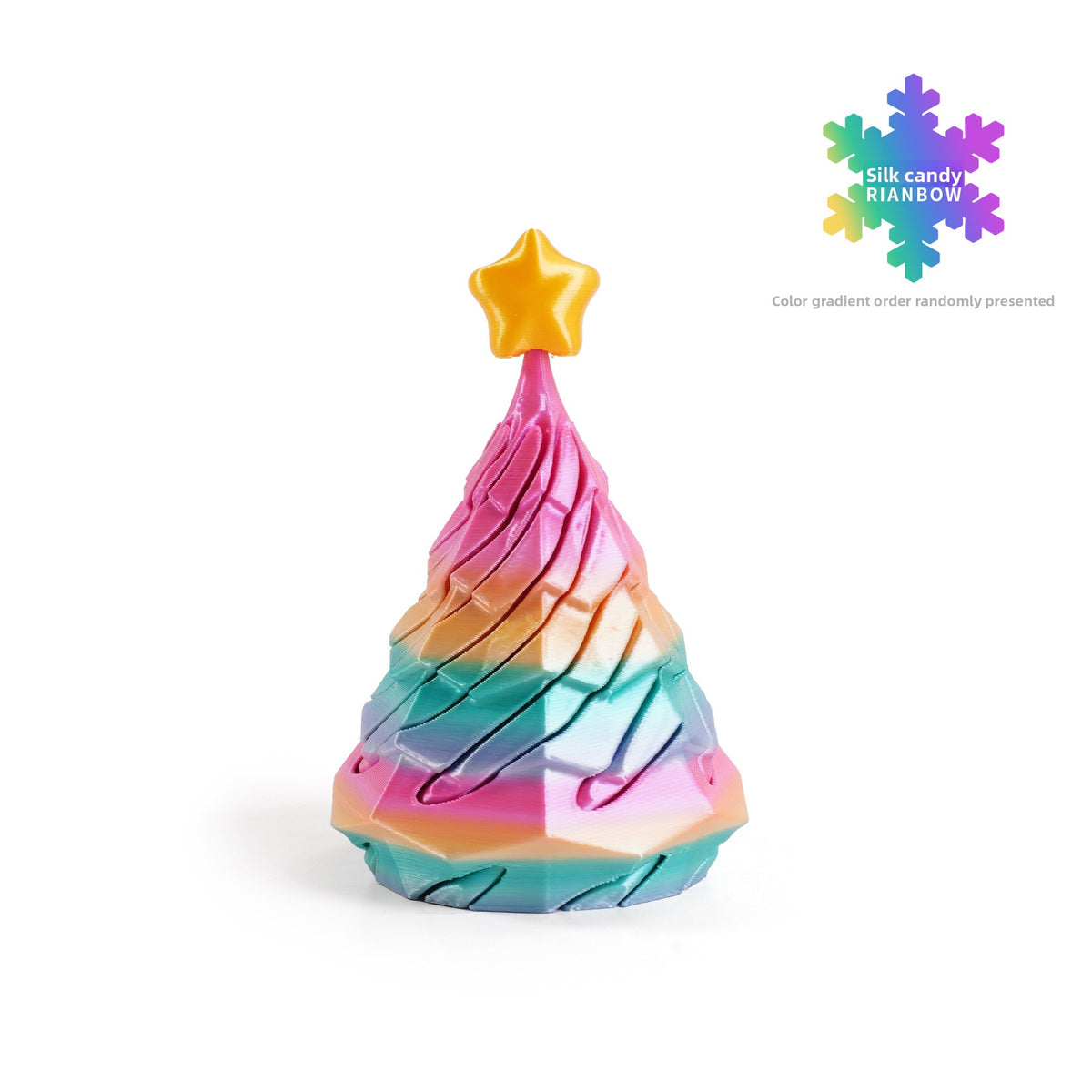 3D Printed Christmas Tree Push Pop Toy
